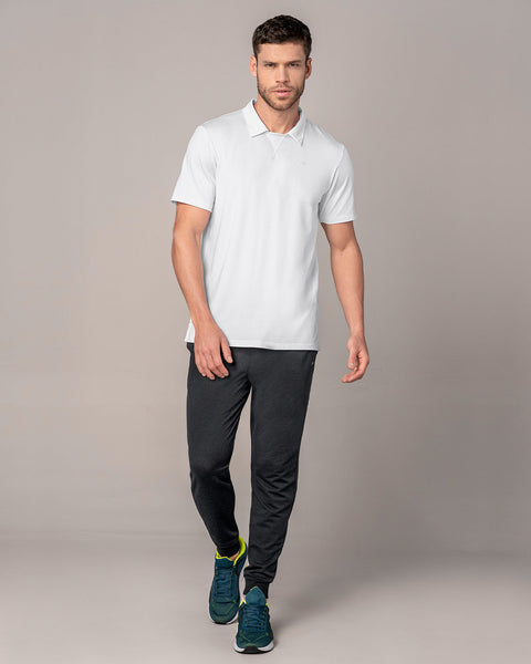 Camiseta deportiva transpirable con cuello tipo polo#color_000-blanco