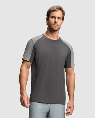 Camiseta deportiva masculina manga corta#color_784-gris-oscuro