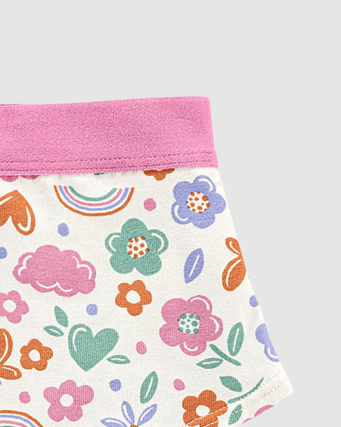 Paquete x 5 panties tipo hipster para niña#color_s33-flores-arco-iris-rosado-marfil-verde