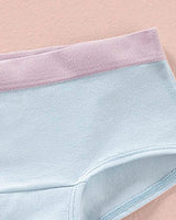 Paquete x 3 panties tipo hipster en algodón suave para niña#color_s44-azul-claro-estampado-rosado