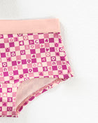 Paquete x 5 panties tipo hipster en algodón suave para niña