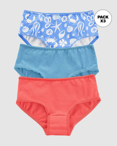 Paquete x3 panty clásico para niña#color_s35-azul-estampado-azul-claro-coral