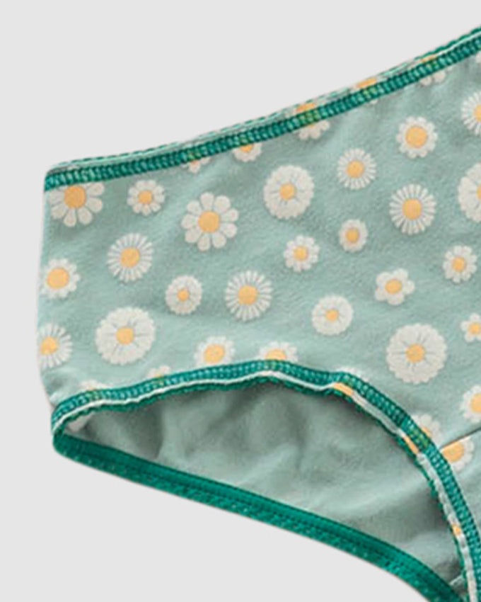 Paquete x 3 panties clásicos en algodón suave para niña#color_s28-rosado-verde-estampado-flores