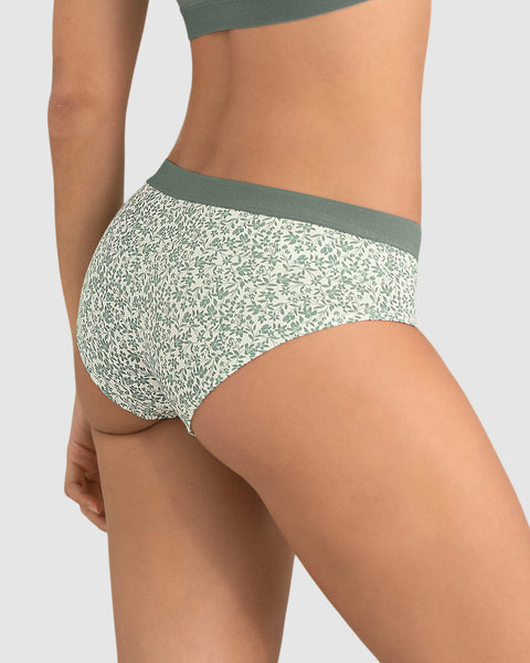 Paquete x 3 panties estilo hípster en algodón#color_s78-marfil-estampado-verde-claro-negro