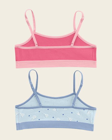 Paquete x 2 Top para niña#color_s07-fucsia-azul-estampado-monitos