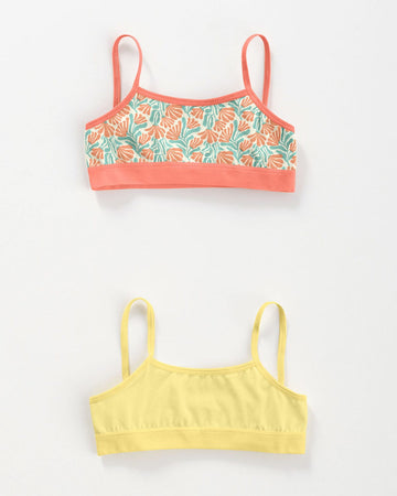 Top niña paquete x 2#color_s13-coral-estampado-amarillo