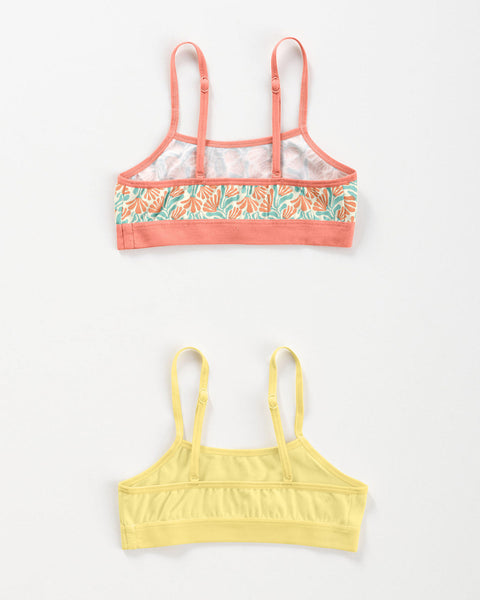 Top niña paquete x 2#color_s13-coral-estampado-amarillo