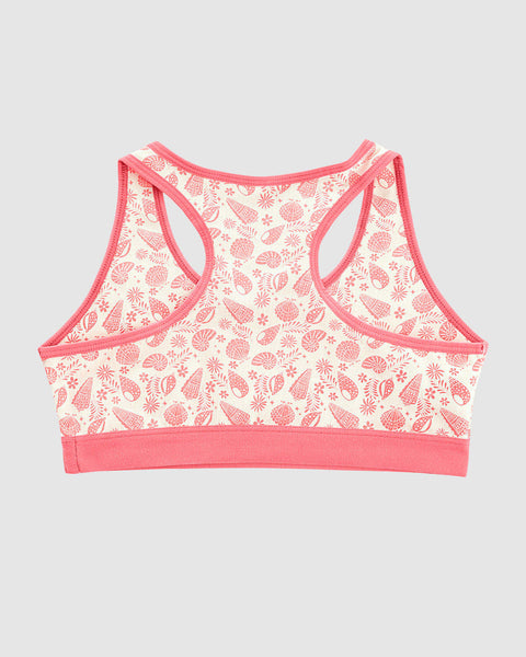 Top con espalda deportiva elaborado en algodón para niña#color_c04-marfil-estampado-coral