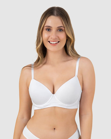 Brasier triangular de realce suave y espalda ancha#color_000-blanco