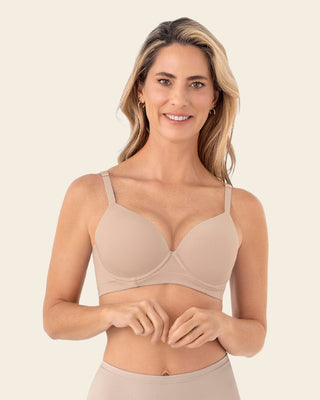 Brasier de realce suave y buen cubrimiento en espalda#color_802-cafe-claro
