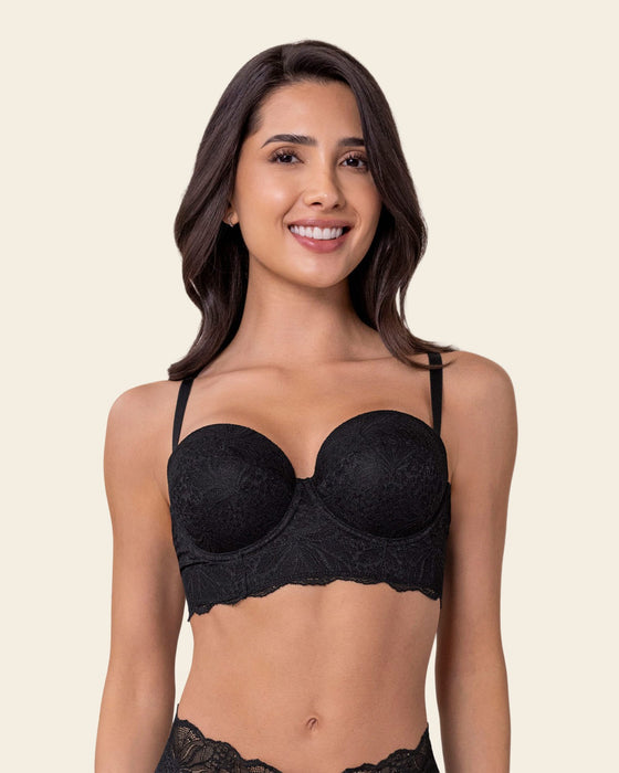 Brasier en encaje con realce incorporado#color_700-negro