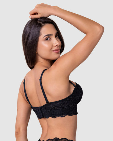 Brasier balconet de encaje con realce incorporado#color_700-negro