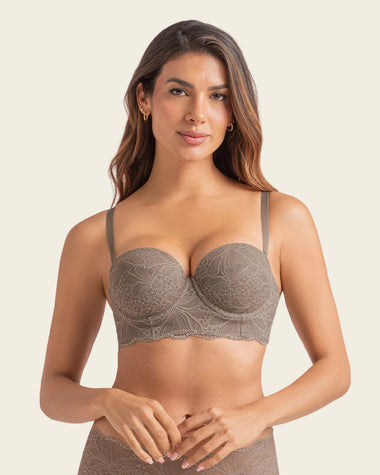 Brasier en encaje con realce incorporado#color_760-gris