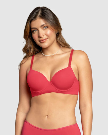 Brasier de realce alto copa lisa#color_944-coral