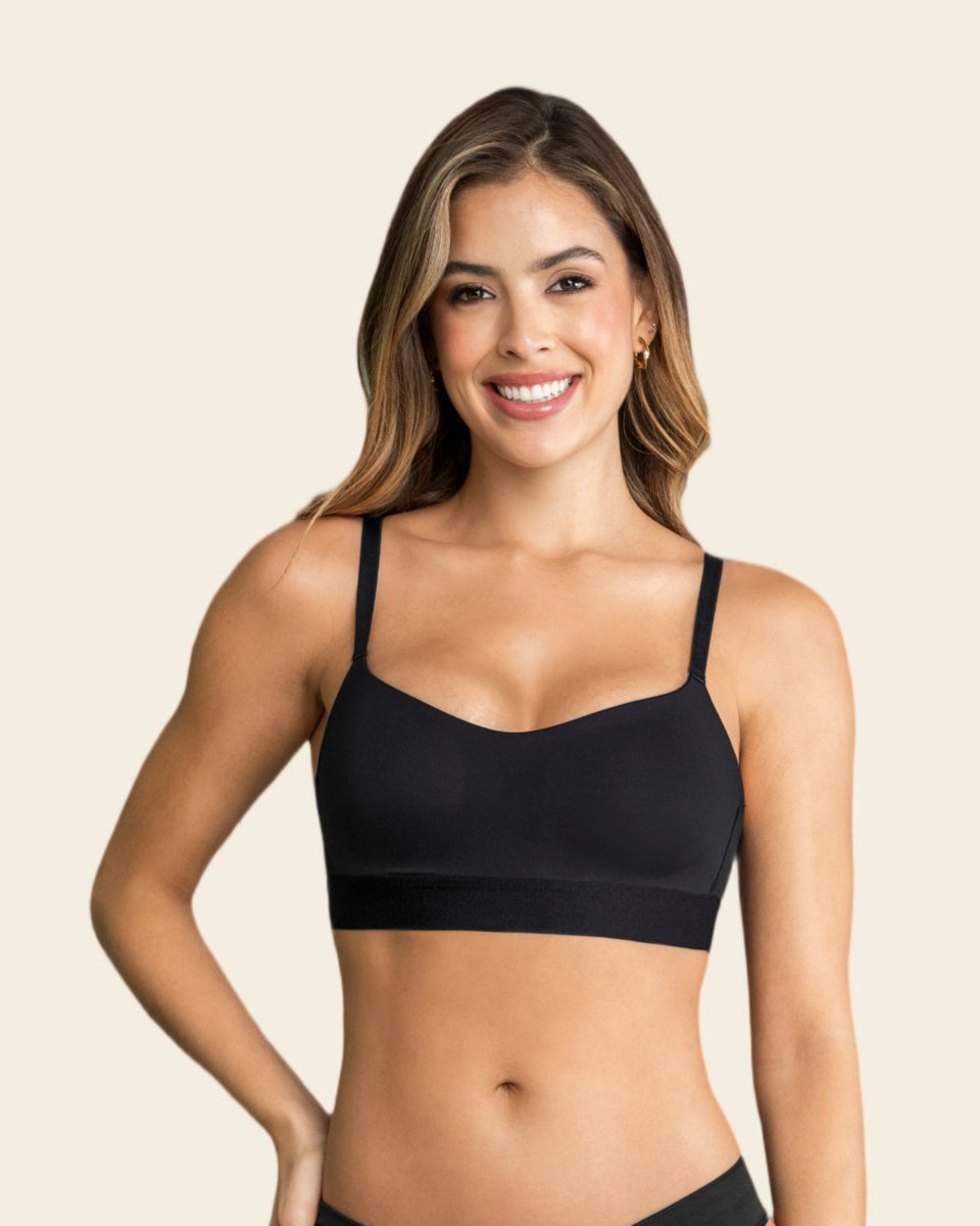 Brasier tipo top ultraliviano con copas internas fijas
