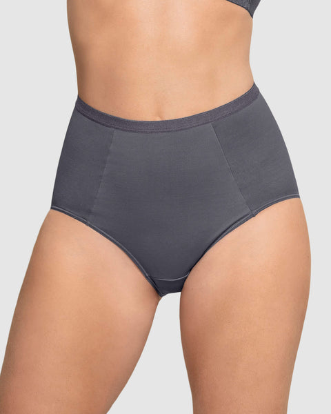 Panty clásico de control suave con excelente modelación#color_721-gris-oscuro