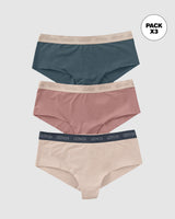 Panties cacheteros paquete x 3 ultracómodos#color_s02-gris-rosado-palo-de-rosa