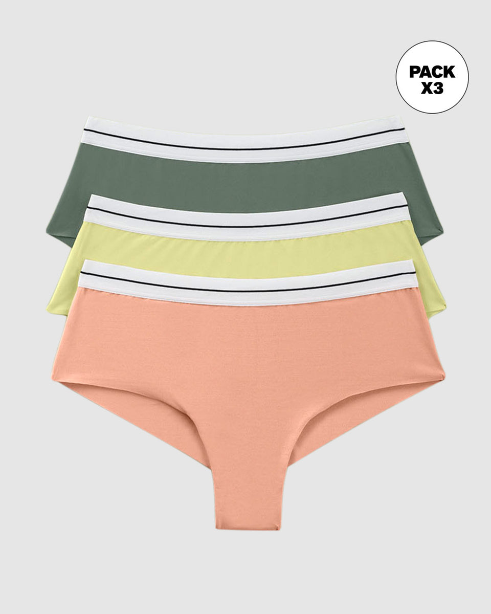 Panties cacheteros paquete x 3 ultracómodos