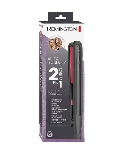 Plancha de Cabello Remington#color_302-negro-rojo