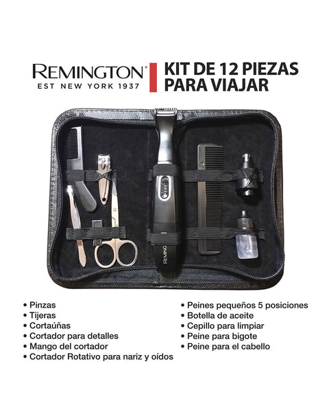 Kit Viajero Remington a Pilas 12 Piezas#color_037-negro