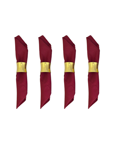 Set x 4 Servilletas Tela + Servilletero Dorado#color_127-dorado