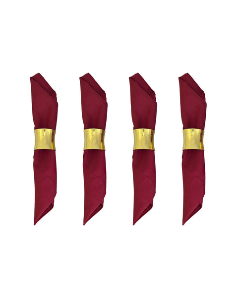 Set x 4 Servilletas Tela + Servilletero Dorado#color_127-dorado