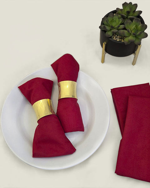 Set x 4 Servilletas Tela + Servilletero Dorado#color_127-dorado