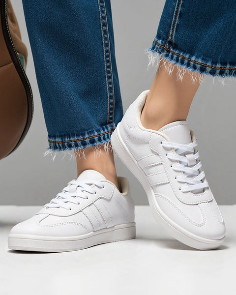 Sneakers de cordón Urbano Bambas Unisex#color_001-blanco
