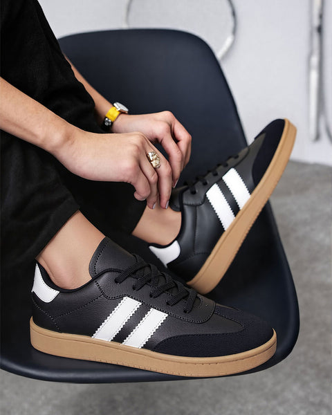 Sneakers de cordón Urbano Bambas Unisex#color_027-negro-crepe