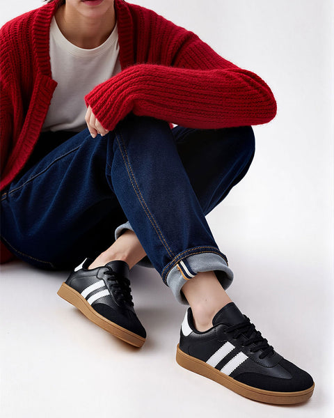 Sneakers de cordón Urbano Bambas Unisex#color_027-negro-crepe