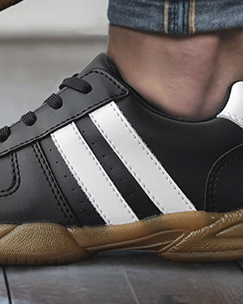 Sneakers de cordón Urbano Bambas Unisex#color_712-negro-rayas-blancas