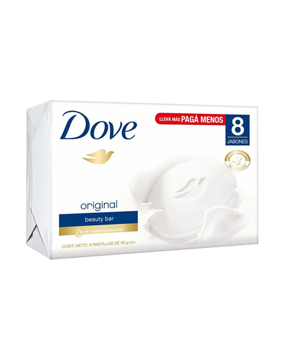 Jabon Dove original 8 unidades 90 g