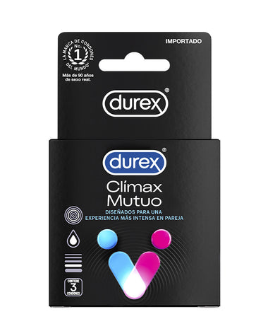 Durex® Condones Climax Mutuo Caja de 3 preservativos#color_001-climax