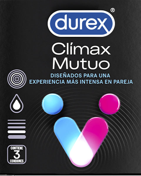 Durex® Condones Climax Mutuo Caja de 3 preservativos#color_001-climax