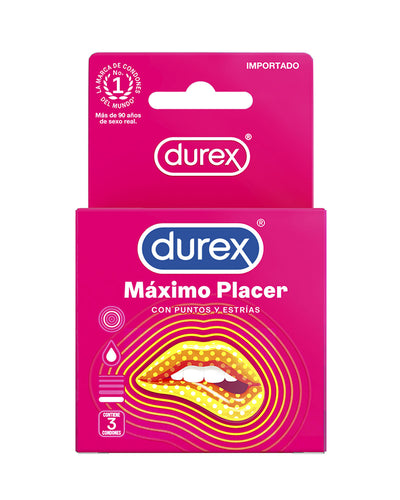 Durex® Condones Máximo Placer Caja de 3 preservativos#color_001-m-placer