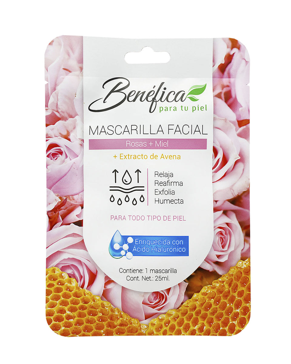 3 Mascarillas Faciales Benéfica de 25 ml