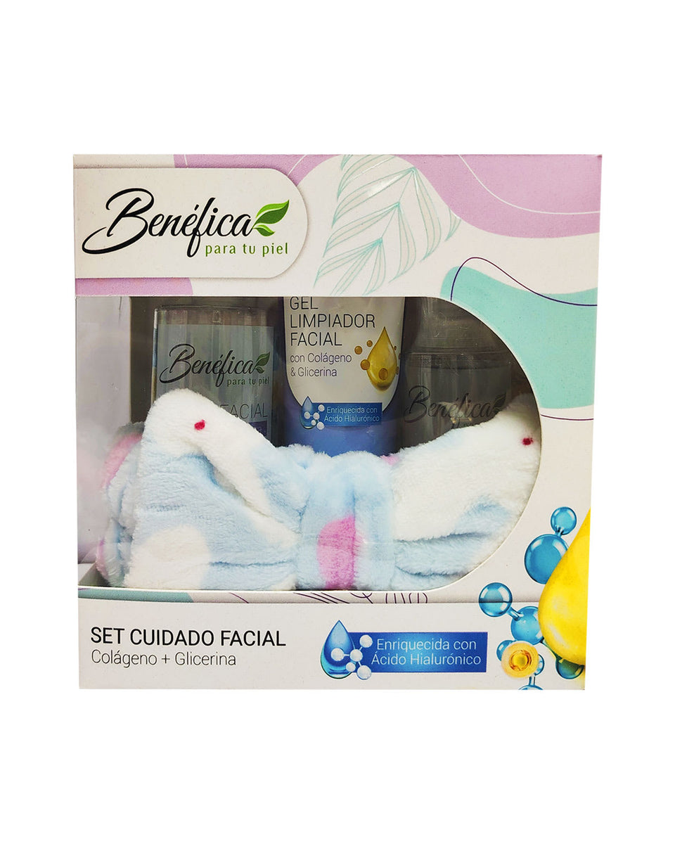 Gift Set Benéfica Aloe Vera: Agua Micelar 120 ml + Gel Limpiador 120 ml + Tónico 200 ml
