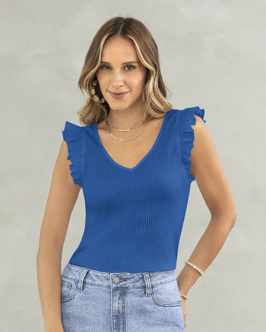 Camiseta manga sisa con bolero#color_915-azul