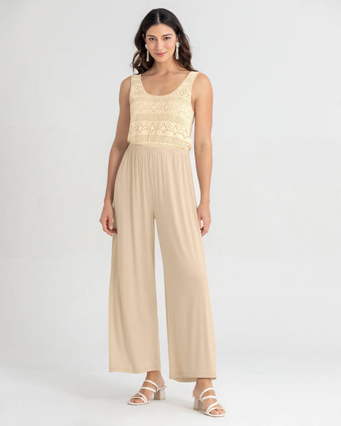 Enterizo largo manga sisa con detalle tipo crochet adelante#color_084-arena