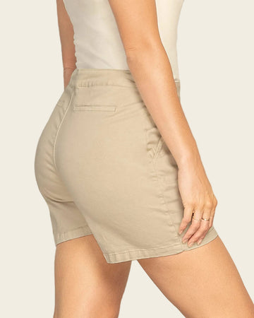 Bermuda corta para mujer#color_018-marfil