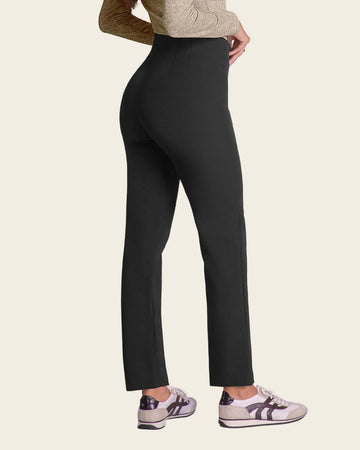 Pantalón bota recta silueta ajustada#color_700-negro