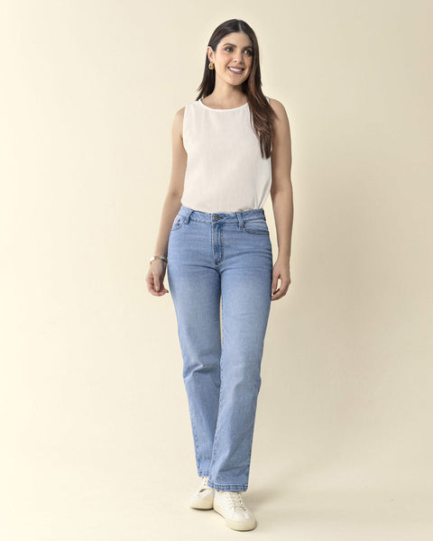 Blusa manga sisa estampada de cuello redondo alto#color_018-marfil