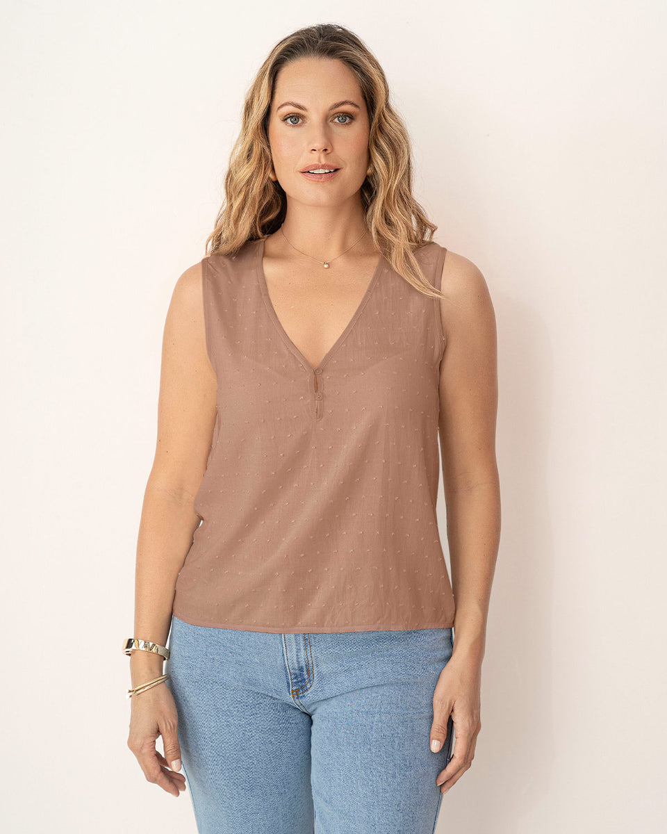 Blusa manga sisa en tela con relieve