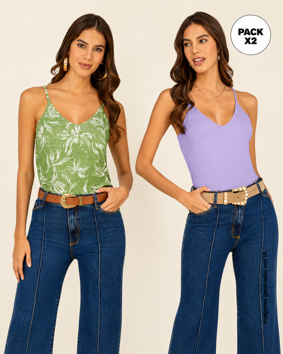 Camiseta de tiritas básica x 2#color_968-verde-lila