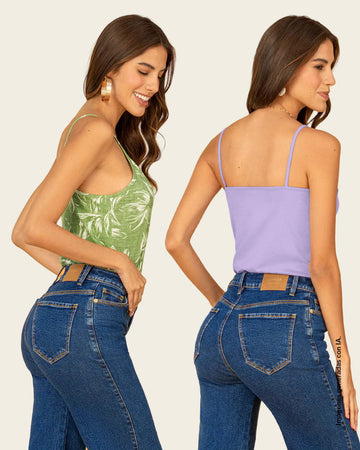 Camiseta de tiritas básica x 2#color_968-verde-lila