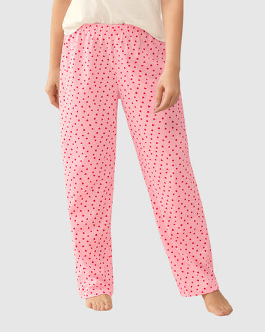 Pantalón largo estampado con elástico en cintura#color_035-estampado