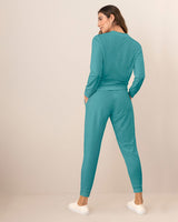 Pantalón largo tipo jogger con bolsillos funcionales#color_198-verde-menta