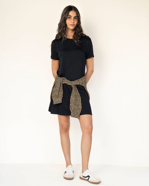 Vestido corto básico#color_700-negro