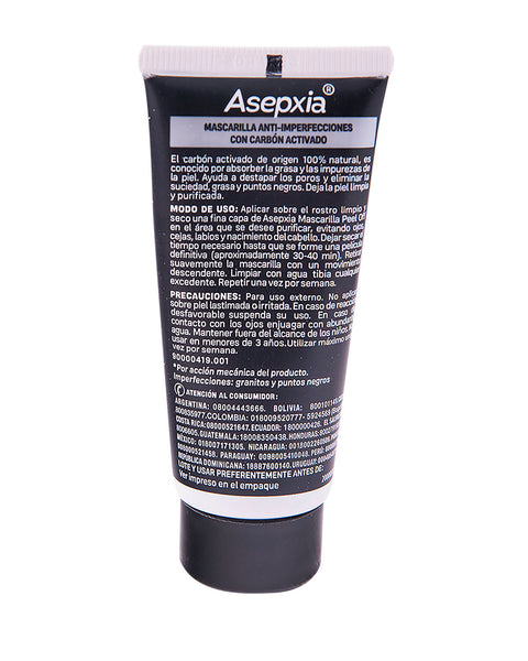 Asepxia Carbón Mascarilla Peel Off 30 gr#color_001-carbon