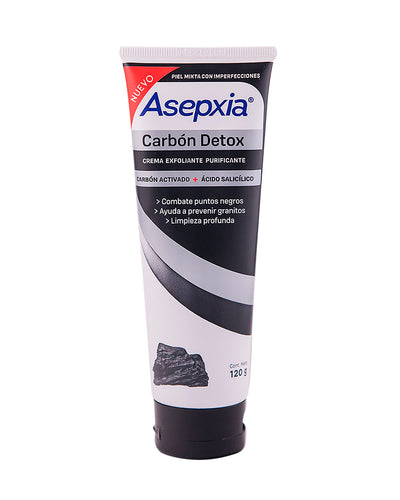 Asepxia Crema Carbón Limpiador Exfoliante Purificador 120 gr#color_001-carbon